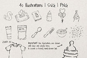 Baby Shower |Whimsical Sketch Bundle, an Illustration by Artalia (Thumbnail 4 of 5)