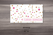 Glam Dots Business Card, a Business Card Template by Twilight & Twine (Thumbnail 3 of 3)