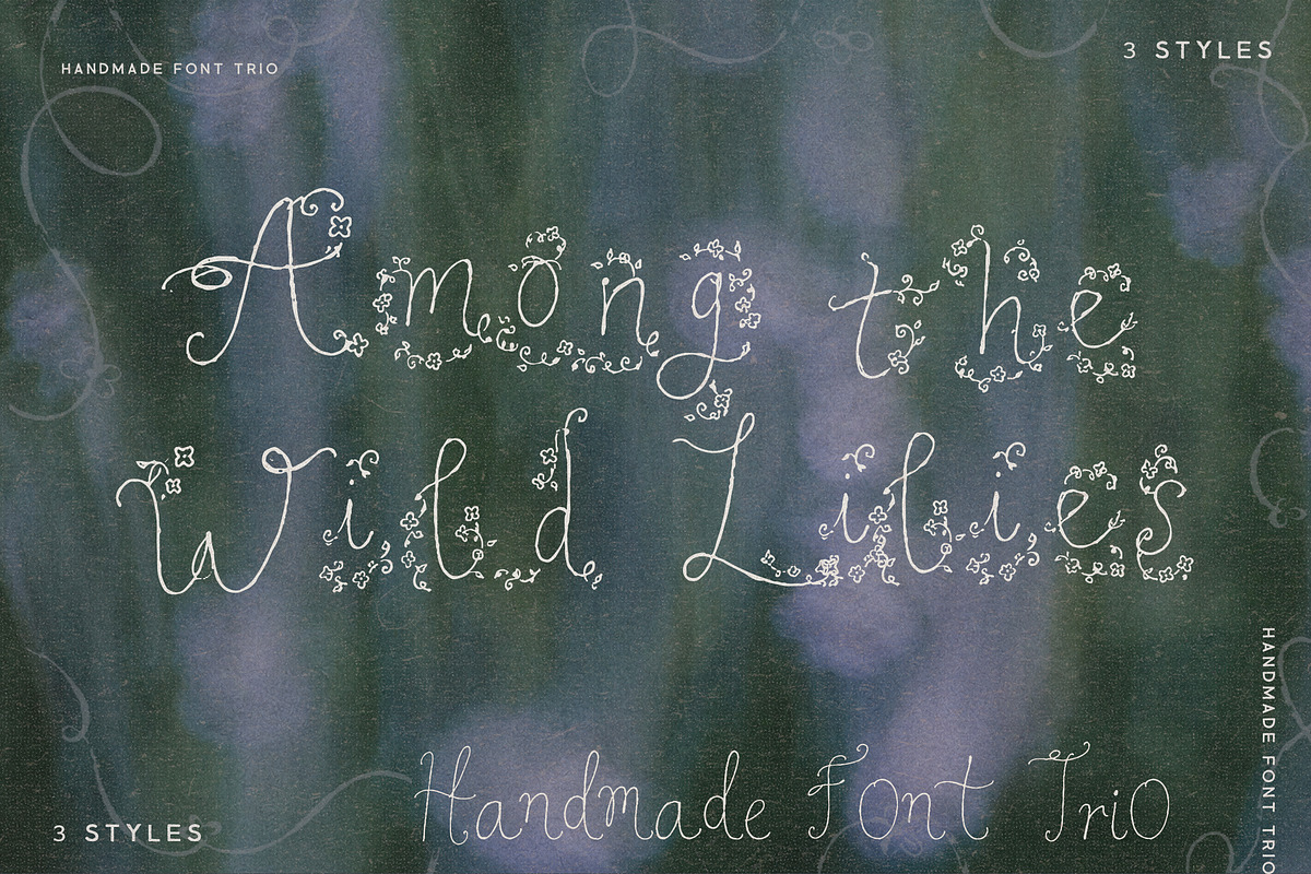 Whimsical Floral Script Font Trio, a Handwritten Font by Laras Wonderland (Photo 12 of 12)