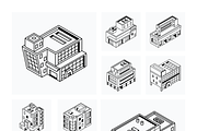 Urban Store Buildings Isometric Icon, a Duotone Icon by Vectors Market (Thumbnail 9 of 10)