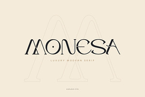 Monesa - Luxury Modern Serif Font