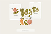 Cute cartoon watercolor vegetables, a Food Illustration by Cute And Wild (Thumbnail 7 of 7)