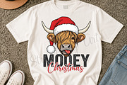 Mooey Christmas PNG, a Seasonal Illustration by DreamCafeArt (Thumbnail 4 of 7)