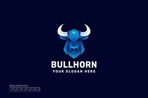 Bull Gradient Colorful Vector Logo, a Branding & Logo Template by yuanesei