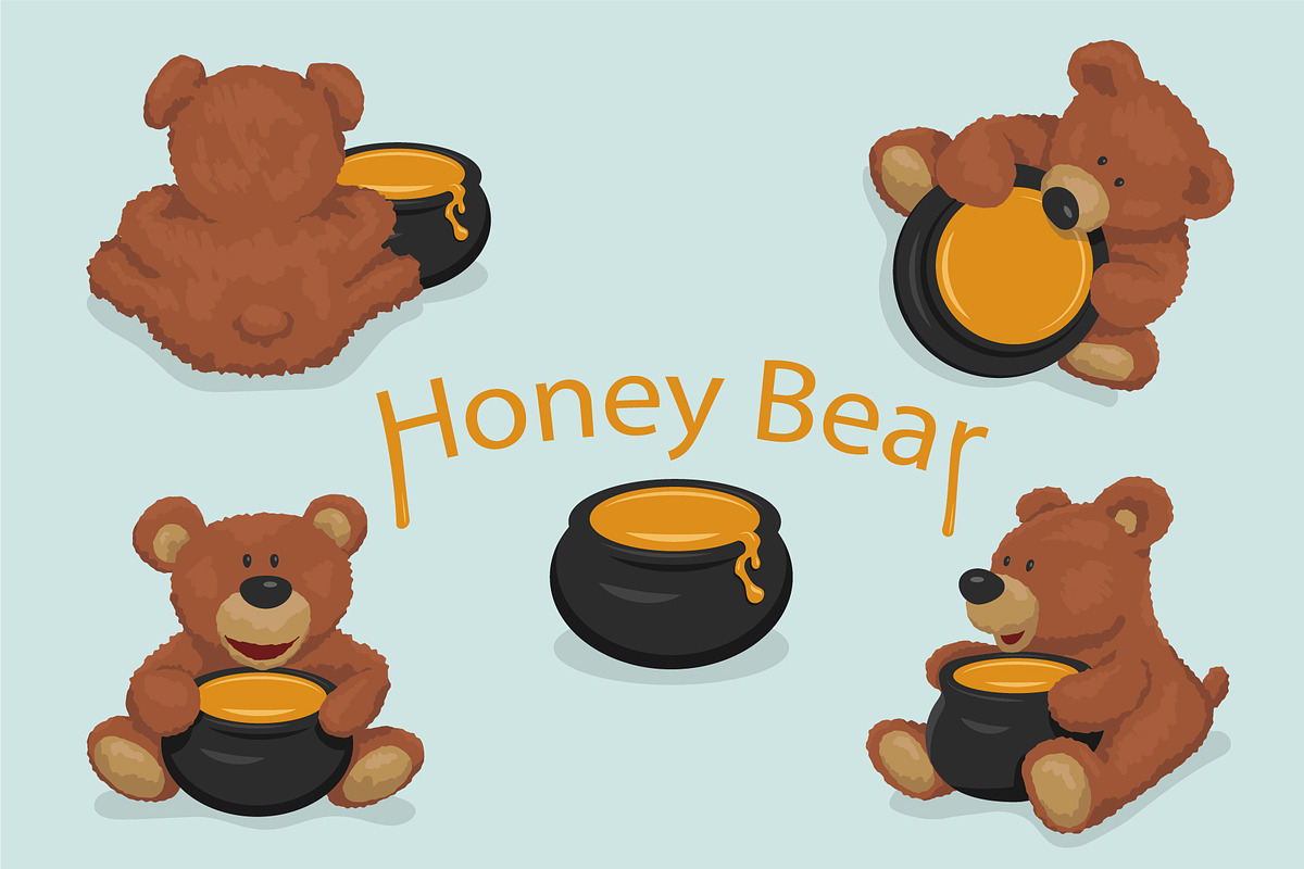 Teddy Bear Kids Print Design, an Animal Illustration by Plaid4You (Photo 1 of 5)