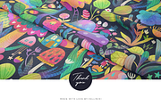Funny Mushrooms Pattern | Floral, a Pattern Graphic by Velliniki (Thumbnail 10 of 10)