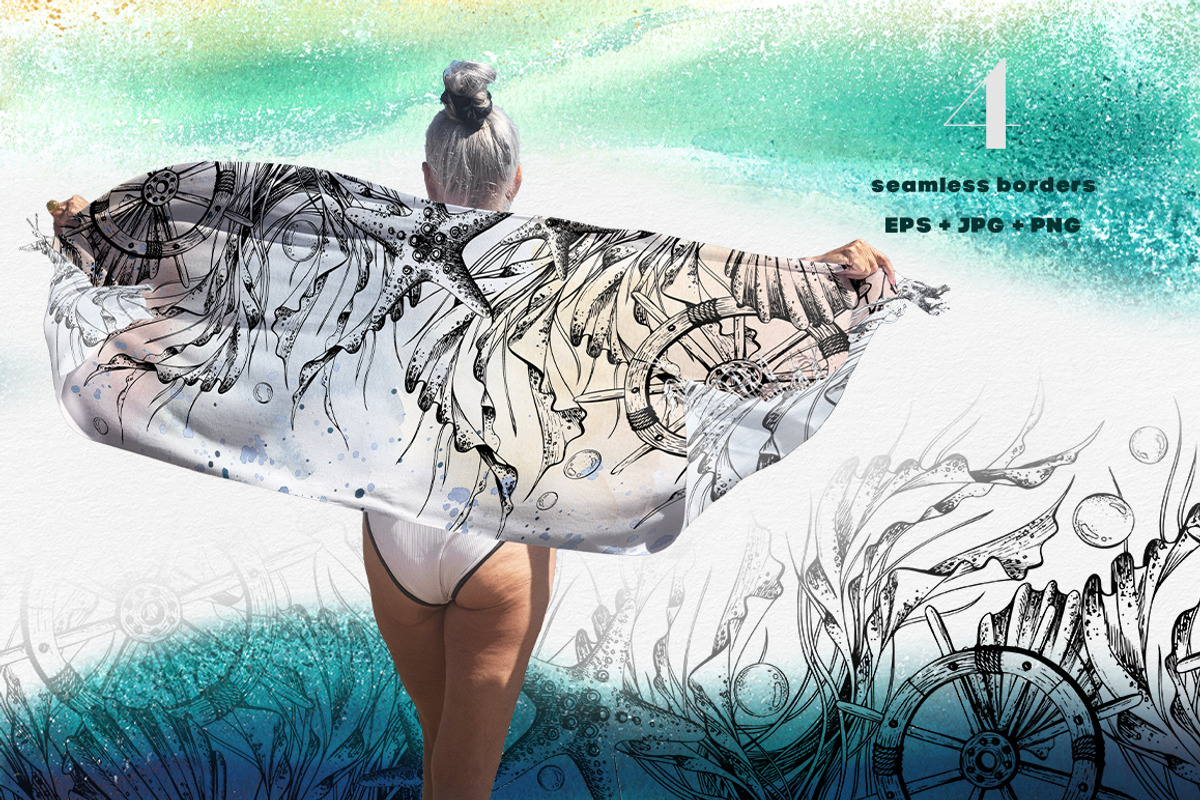 Nautical clip-art line-art graphic, an Animal Illustration by NATASHA CHU (Photo 11 of 16)