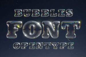 Bubbles Font, a Symbol Font by Handmadefont
