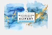 Blue and Gold Watercolor Texture, a Texture Illustration by ClipCraft (Thumbnail 3 of 8)