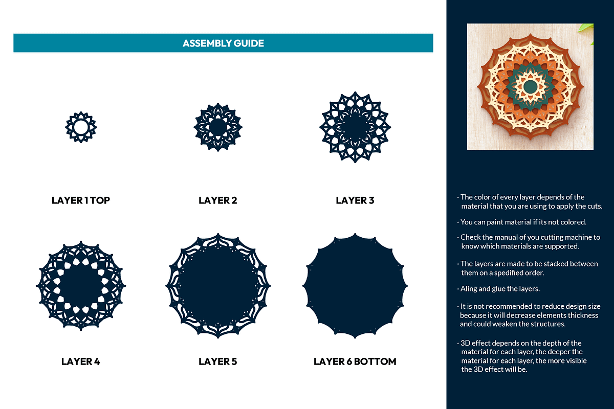 3D Dahlia Flower Design - Cut Files, an Object Graphic by Arshad Ali (Photo 2 of 8)