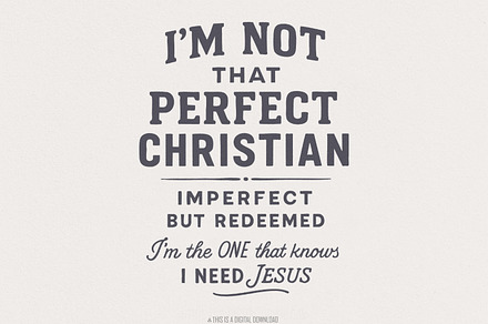 Im Not That Perfect Christian PNG,