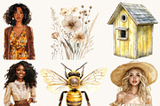 Watercolor Pastel Whispers Clipart, a Person Illustration by Design Scotch (Thumbnail 2 of 8)