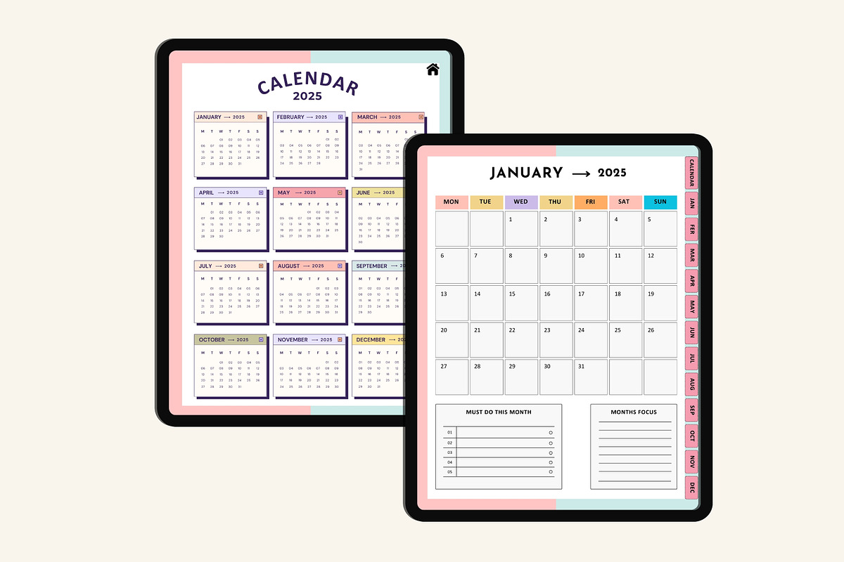 2025 Digital Home Management Binder, a Stationery Template by Designmela01 (Photo 4 of 8)