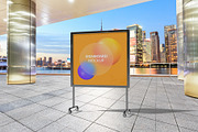 Signboard Mockup, an Advertising Mockup by GraphicsPixel (Thumbnail 1 of 4)