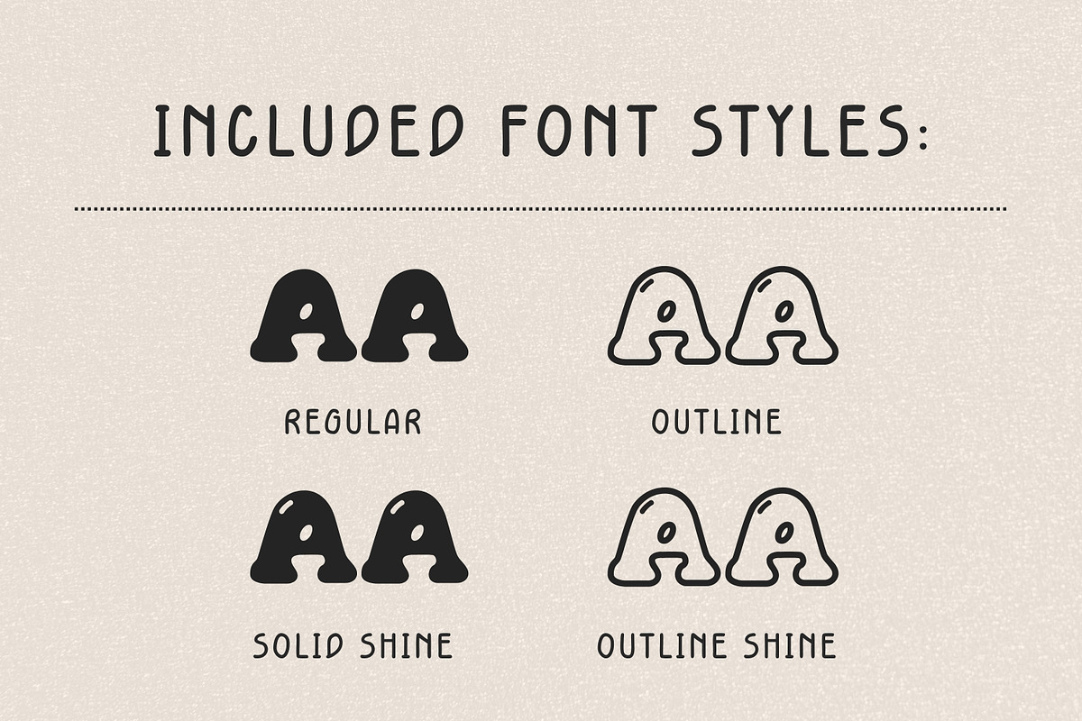 Bubble Display Font - Caramel Soda, a Handwritten Font by ZoloDesignHub (Photo 3 of 9)