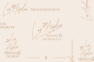 The Paris Lamore Duo Typeface LOGO