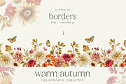 Warm Autumn - watercolor collection, a Seasonal Illustration by AleksaArt (Thumbnail 6 of 17)