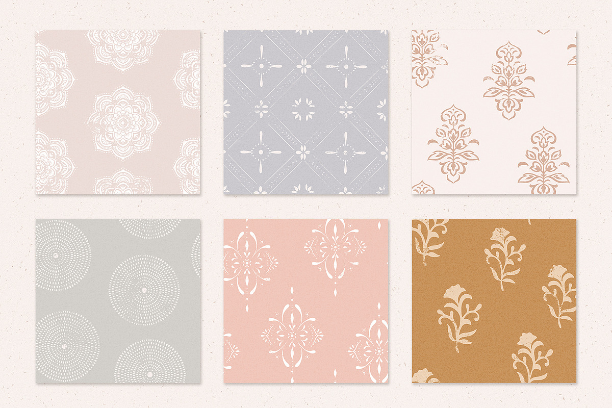 Block Print Boho Patterns, a Pattern Graphic by Megs Lang (Photo 7 of 10)