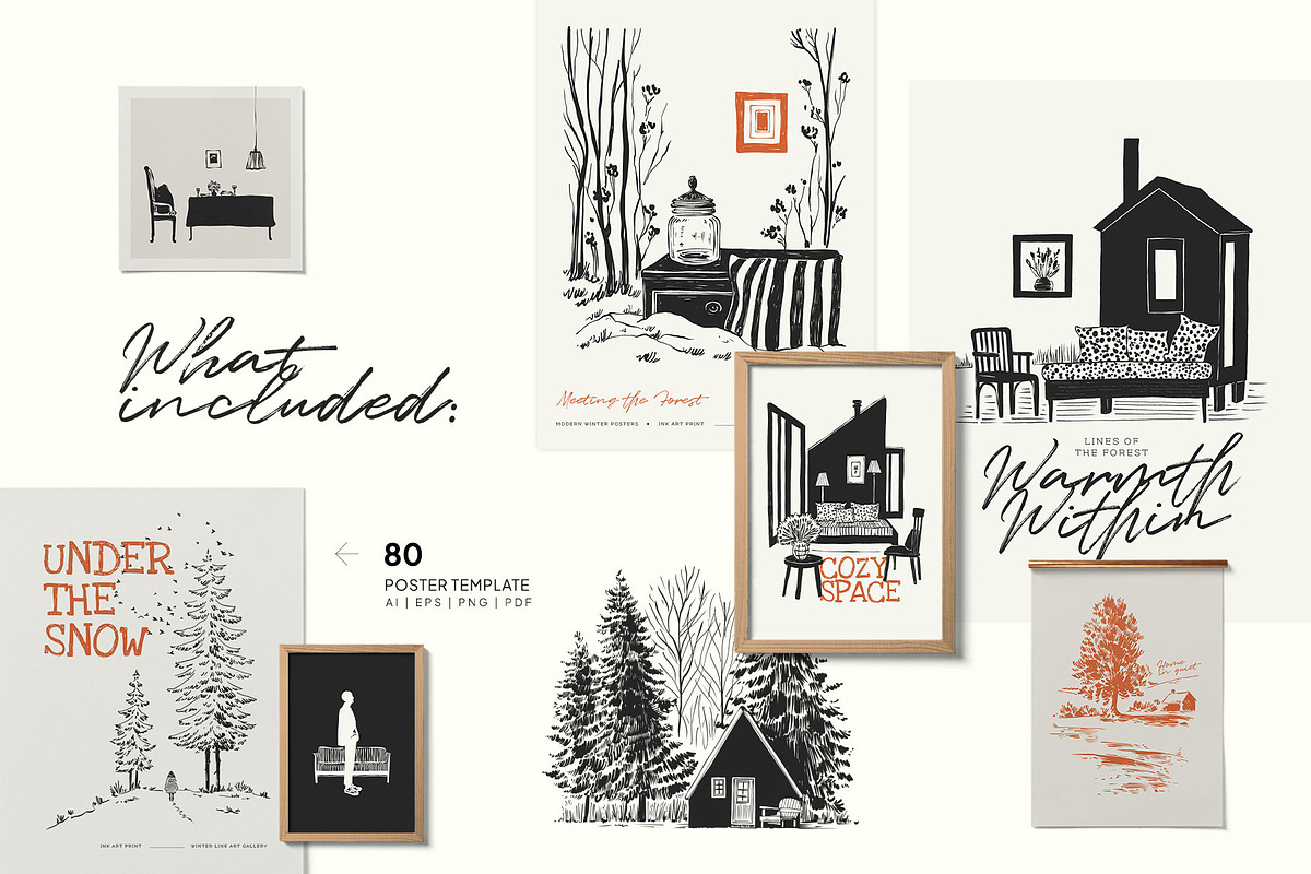 Winter Forest | Poster Builder, an Object Graphic by KetteCreate (Photo 4 of 15)