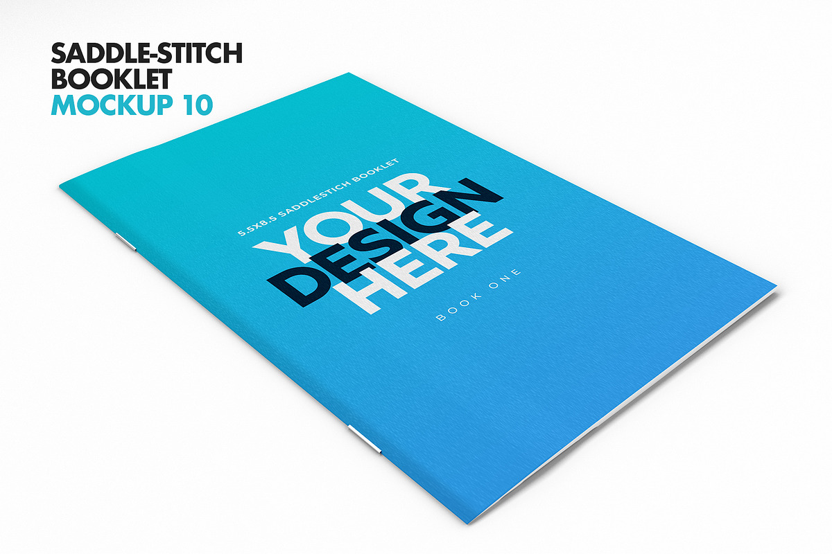 Saddle-Stitch Booklet Mockup Set, a Print Template by IFBdesign (Photo 13 of 15)