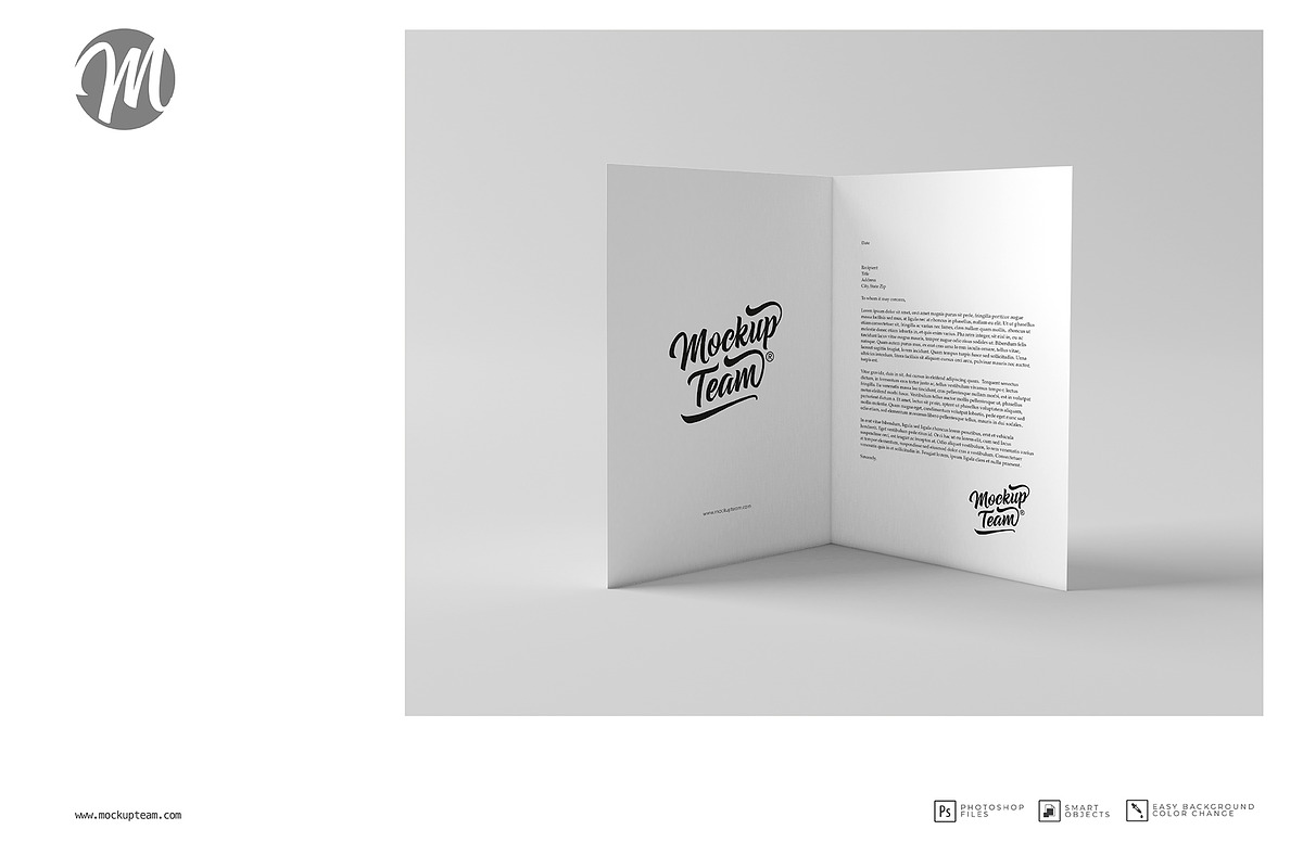 Christmas Bi-Fold A5-A4 Mockup, a Print Template by mockupteam1 (Photo 6 of 7)