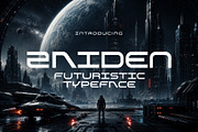 Zaiden - Futuristic Typeface, a Sans Serif Font by HipFonts (Thumbnail 1 of 10)