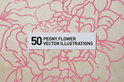 50 Peony Flower Vector Illustrations, an Illustration by Inkwell Supply Co (Thumbnail 20 of 20)