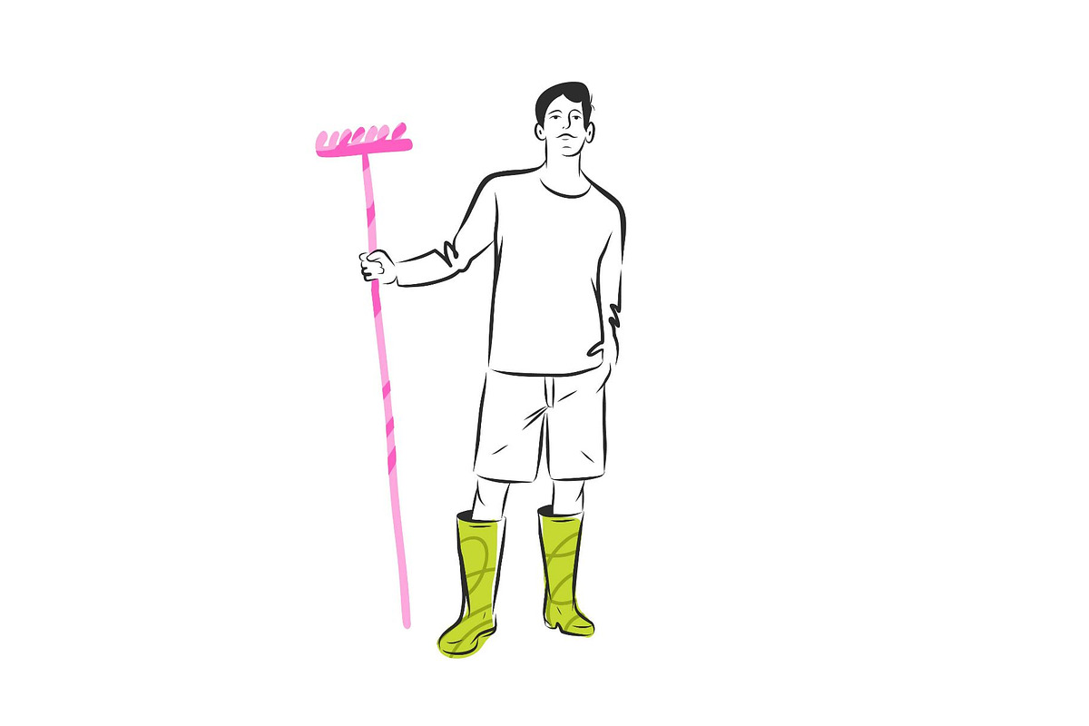 Garden graphics, a Person Illustration by Anastasy_helter (Photo 11 of 18)