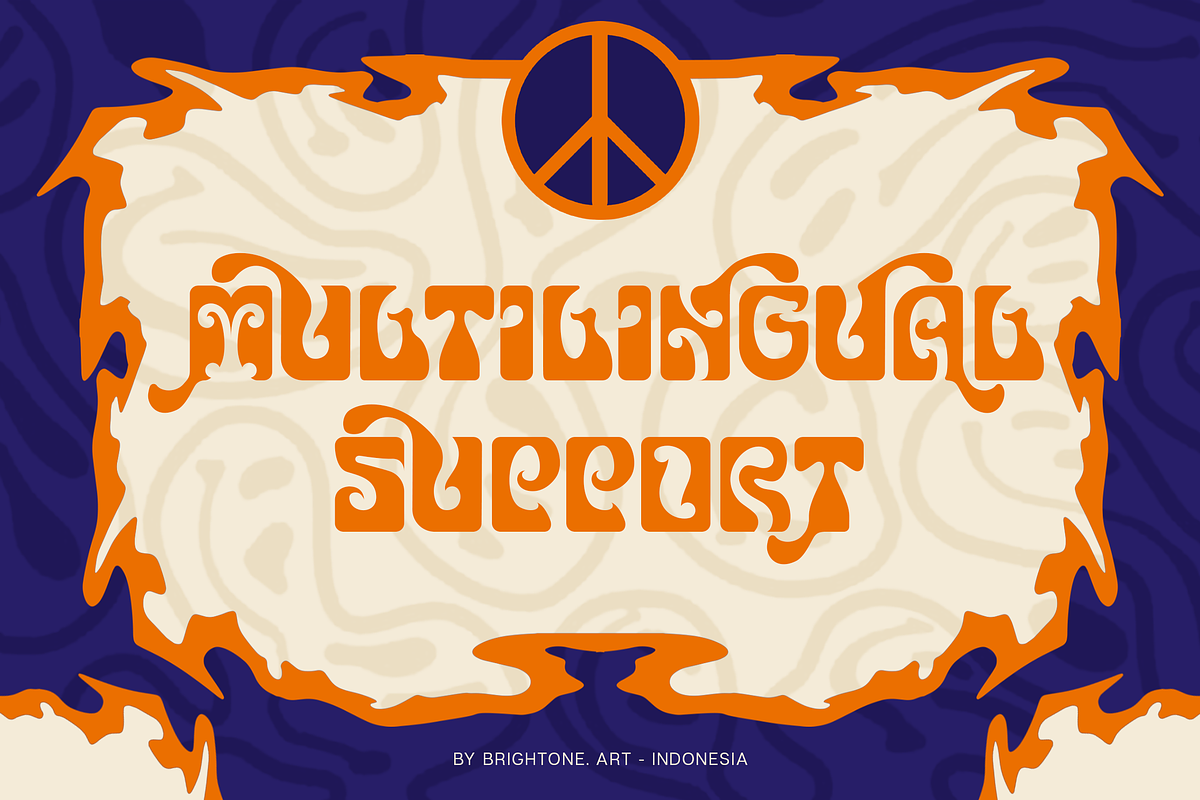 Curly Sweet - Psychedelic Style, a Symbol Font by Brightone (Photo 6 of 8)