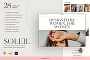 SALE - Soleil | E-commerce UI Kit, a Landing Page Template by Ghostpixel (Thumbnail 1 of 9)