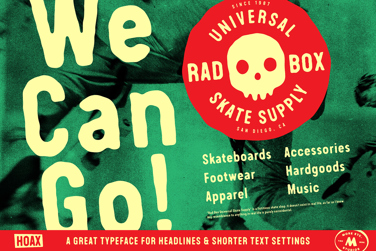 Hoax – A pre-worn typeface, a Sans Serif Font by More Etc. Studios (Photo 15 of 19)