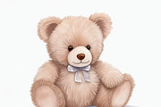 12 Watercolor teddy bear clipart, an Animal Illustration by ZaaxPrintables (Thumbnail 7 of 13)