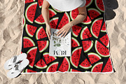 Red Watermelons | Vector Print, a Food Illustration by MalyskaStudio (Thumbnail 3 of 6)
