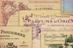 Vintage French Papers & Overlays V.1