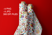 Mexican Otomi Seamless Pattern Set, a Pattern Graphic by Akbaly (Thumbnail 3 of 6)