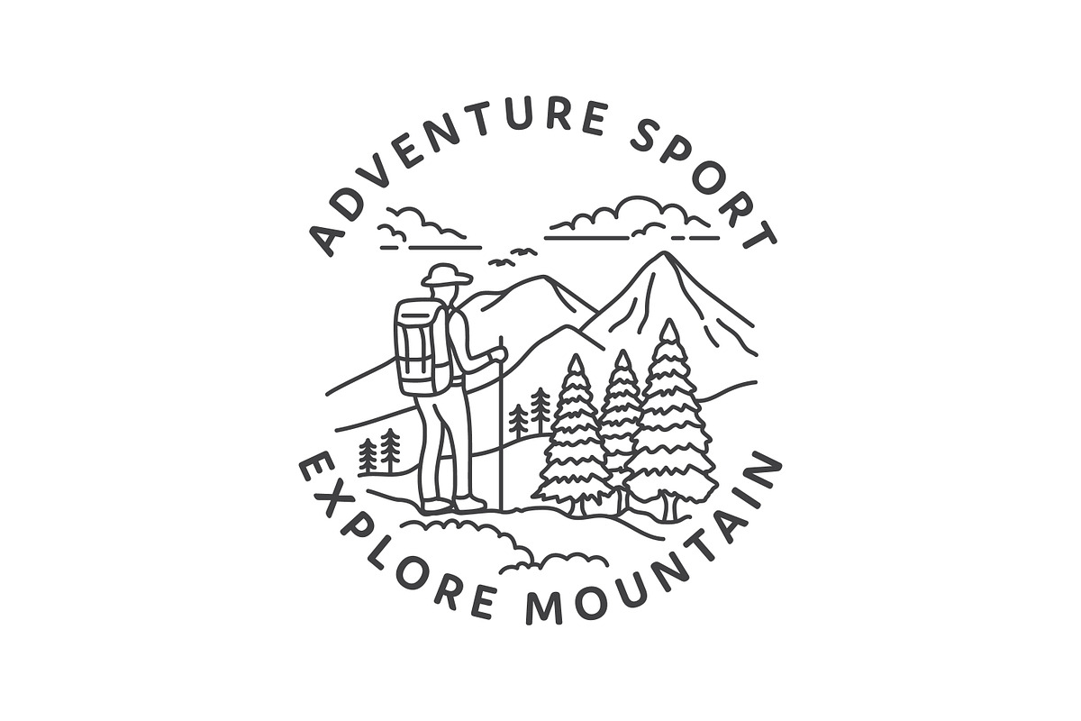 Adventure Sport Explore Mountain, a Branding & Logo Template by Saba Vector