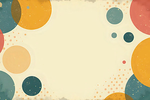 Retro Abstract Circles And Halftone, a Photo by LOGOCREATIVE