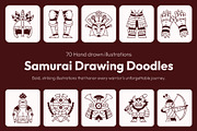 Samurai Drawing Art Set, a Person Illustration by Vectors Market (Thumbnail 1 of 8)
