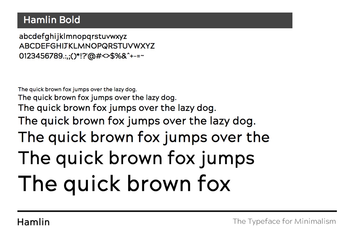 HAMLIN - Minimalist Font Family, a Sans Serif Font by Designova® (Photo 7 of 9)