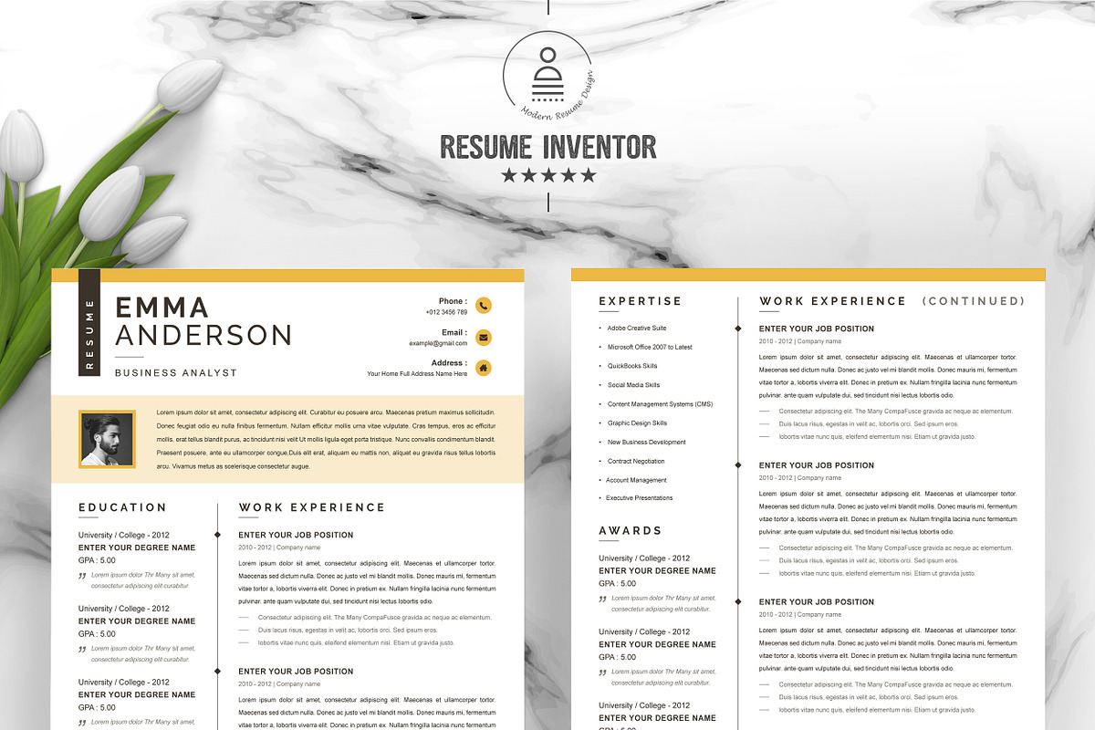 JOB WINNING RESUME - 50 TEMPLATES, a Resume Template by ResumeInventor (Photo 138 of 184)