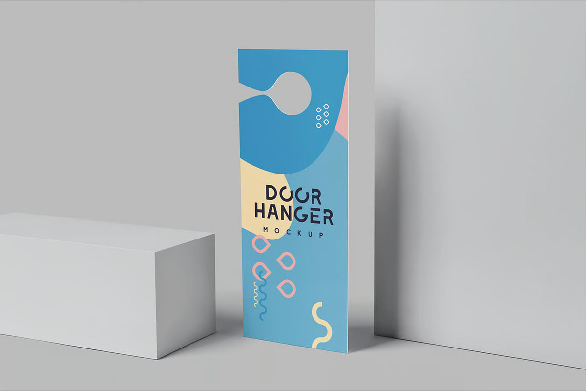 Door Hanger Mockup Templates, an Advertising Mockup by megostudi0 (Photo 3 of 7)