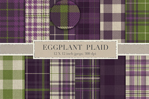 Eggplant Plaid