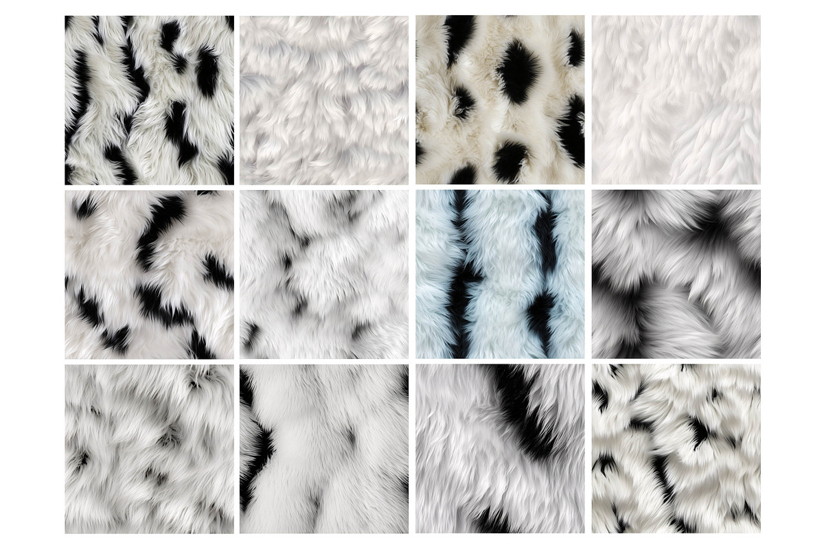 Black and White Fur Texture Pattern, a Pattern Graphic by Forhadx5 (Photo 6 of 8)
