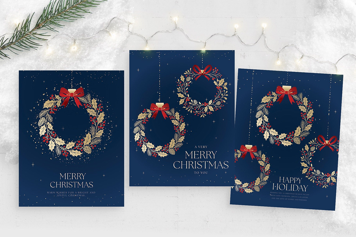 Christmas Wreath Flyer Template, a Flyer Template by BrandPacks (Photo 1 of 5)