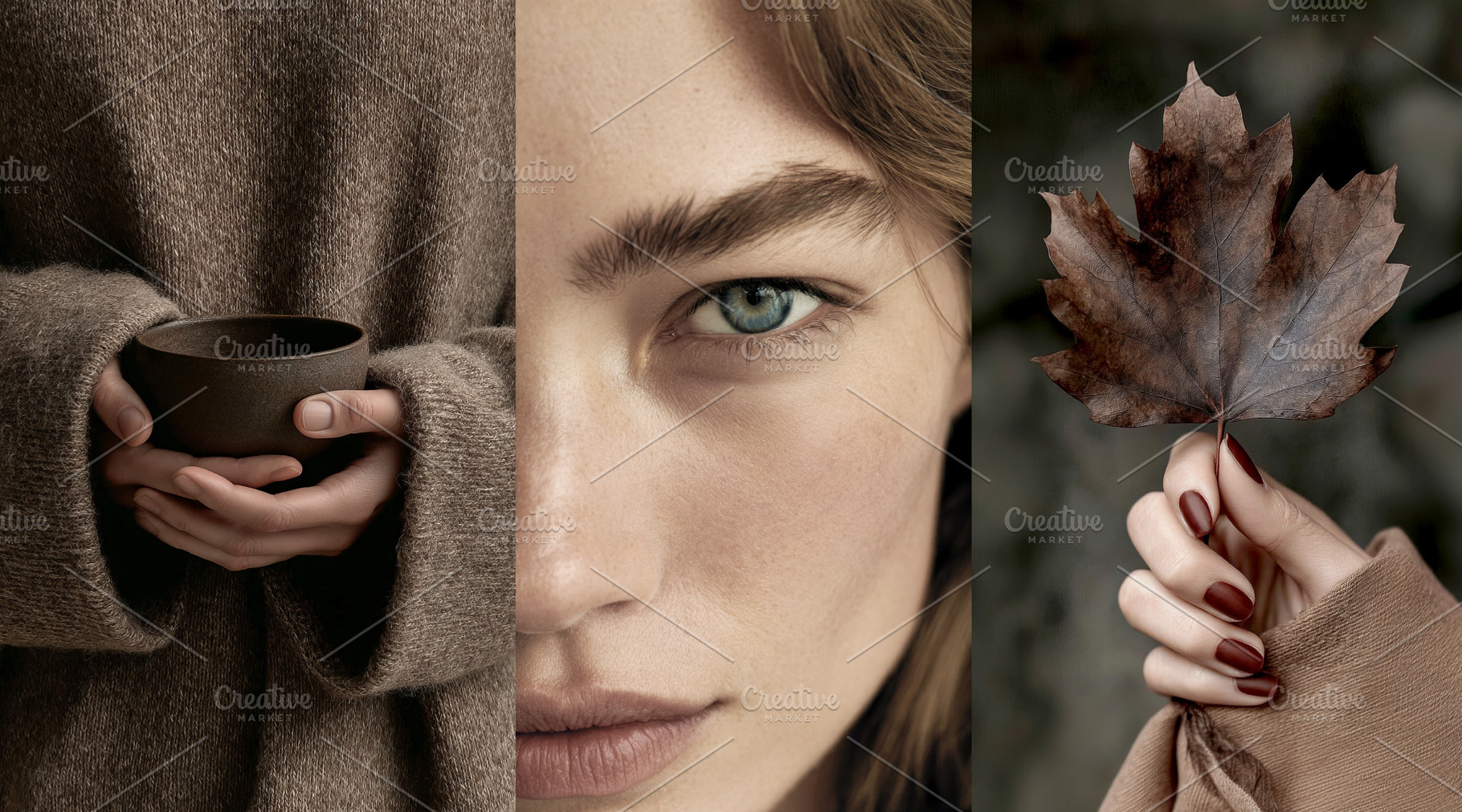 Autumn aesthetic lifestyle collage, a Beauty & Fashion Photo by LiliGraphie
