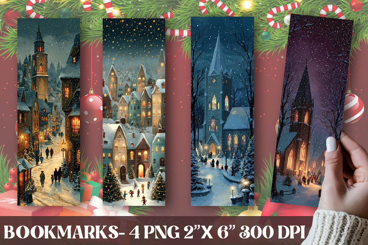 Frosty Dreams Bookmarks, an Illustration by DreamPrint404