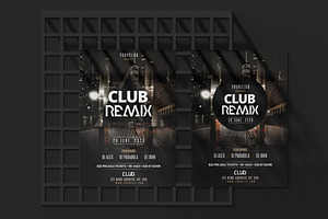 Club Remix PSD Flyers Templates, a Flyer Template by PixelsDesign