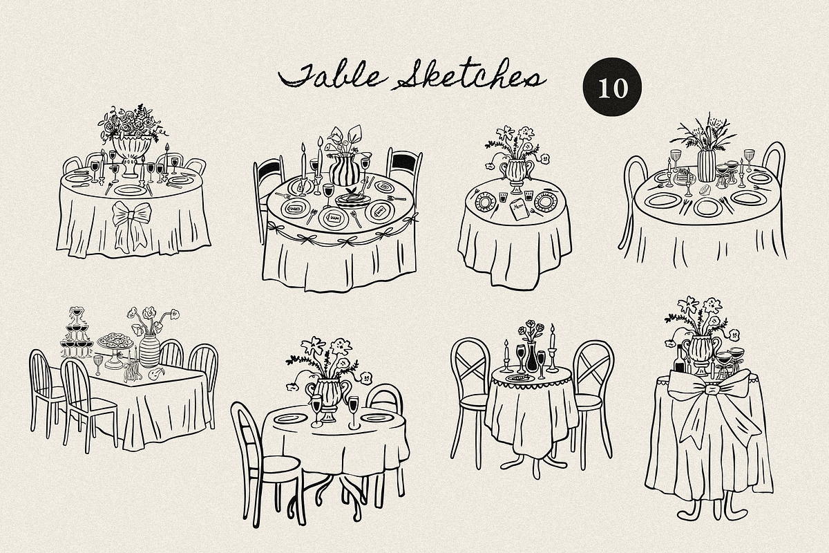 +200 Whimsical Wedding Summer Bundle, a Food Illustration by NassyArt (Photo 3 of 23)
