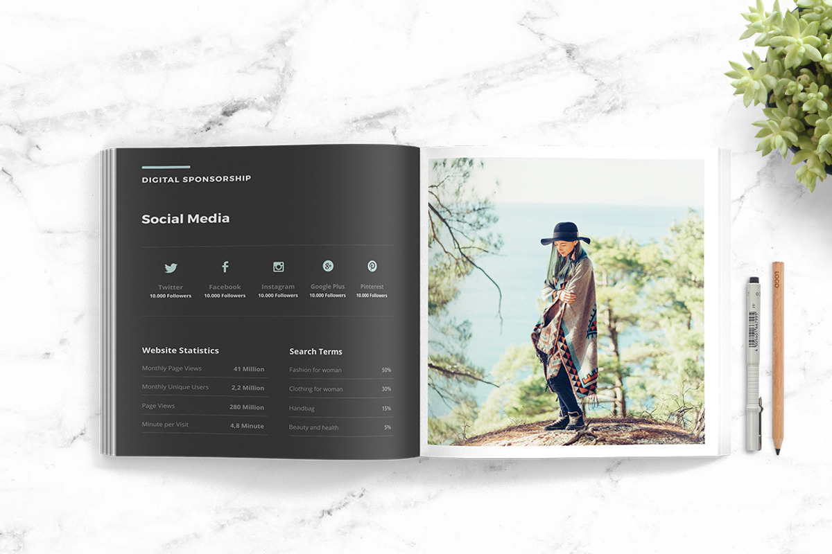 Magazine Media Kit Template, a Social Media Template by ariodsgn (Photo 2 of 8)