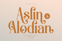 Aslin Alodian | Modern Display Serif